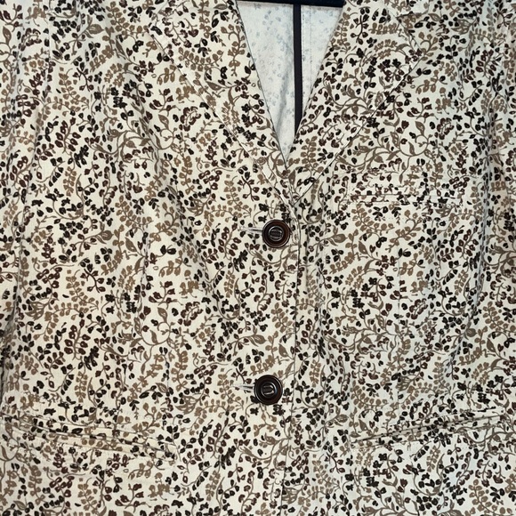 sigrid olsen printed corduroy blazer size 12 - Picture 5 of 5